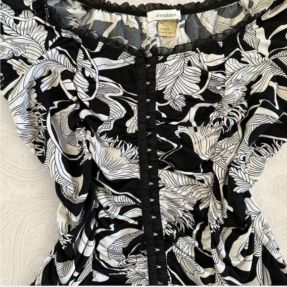 Feminine corset style top Y2K style vintage made in USA paper tag - Picture 2 of 4